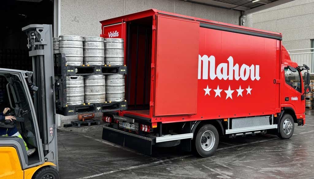 Camión eléctrico botellero